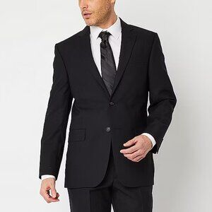 Men's Stafford Signature Wool Classic Fit Suit Jacket - Black - Var Szs - NWT